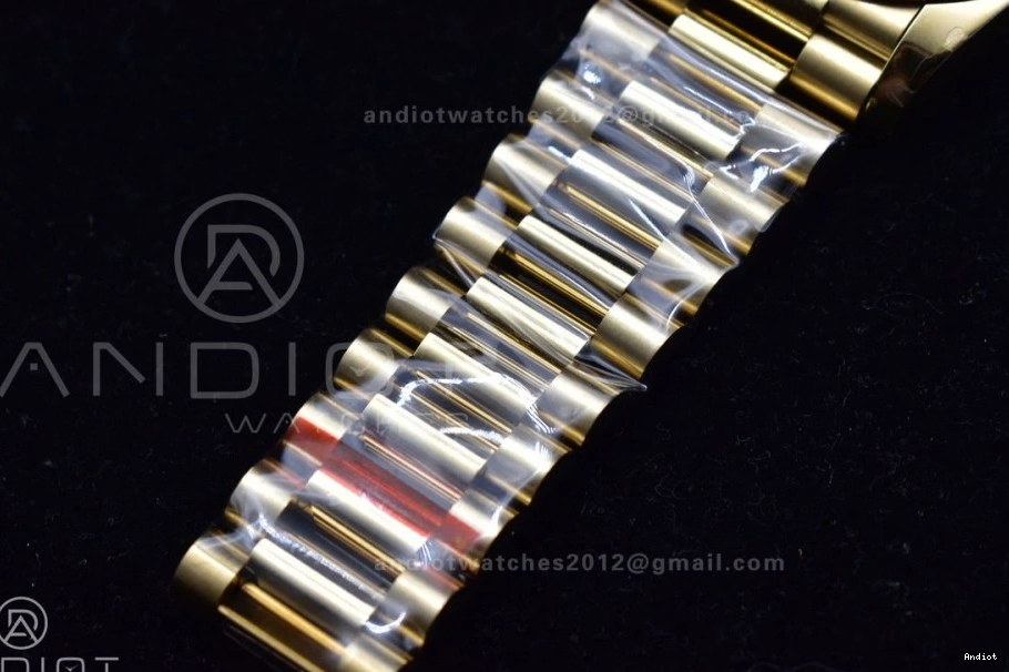 Version V2 36 YG Bracelet BPF A2836 DayDate On Best President 0218